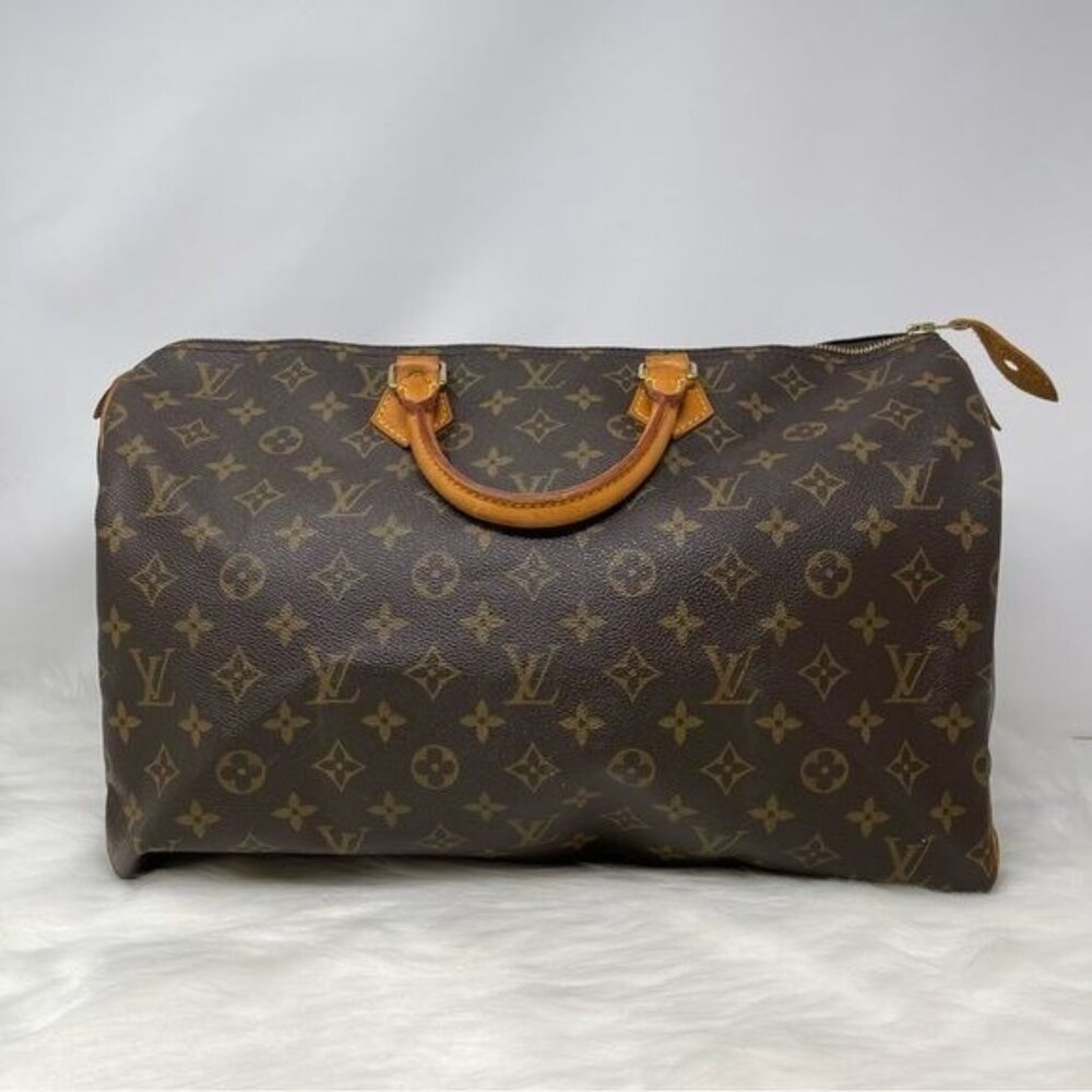 432 Pre Owned Authentic Louis Vuitton Monogram Speedy 40 Travel Handbag SP0935